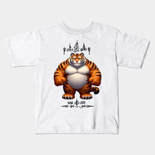 Thai Tattoo Parody "Sak Yant Tiger" Kids T-Shirt